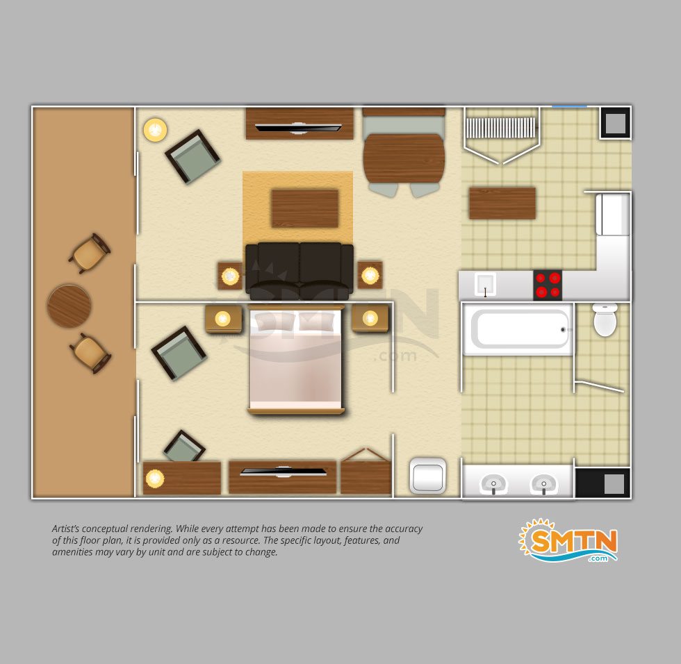  Floor  Plan  Disney Animal Kingdom Villas